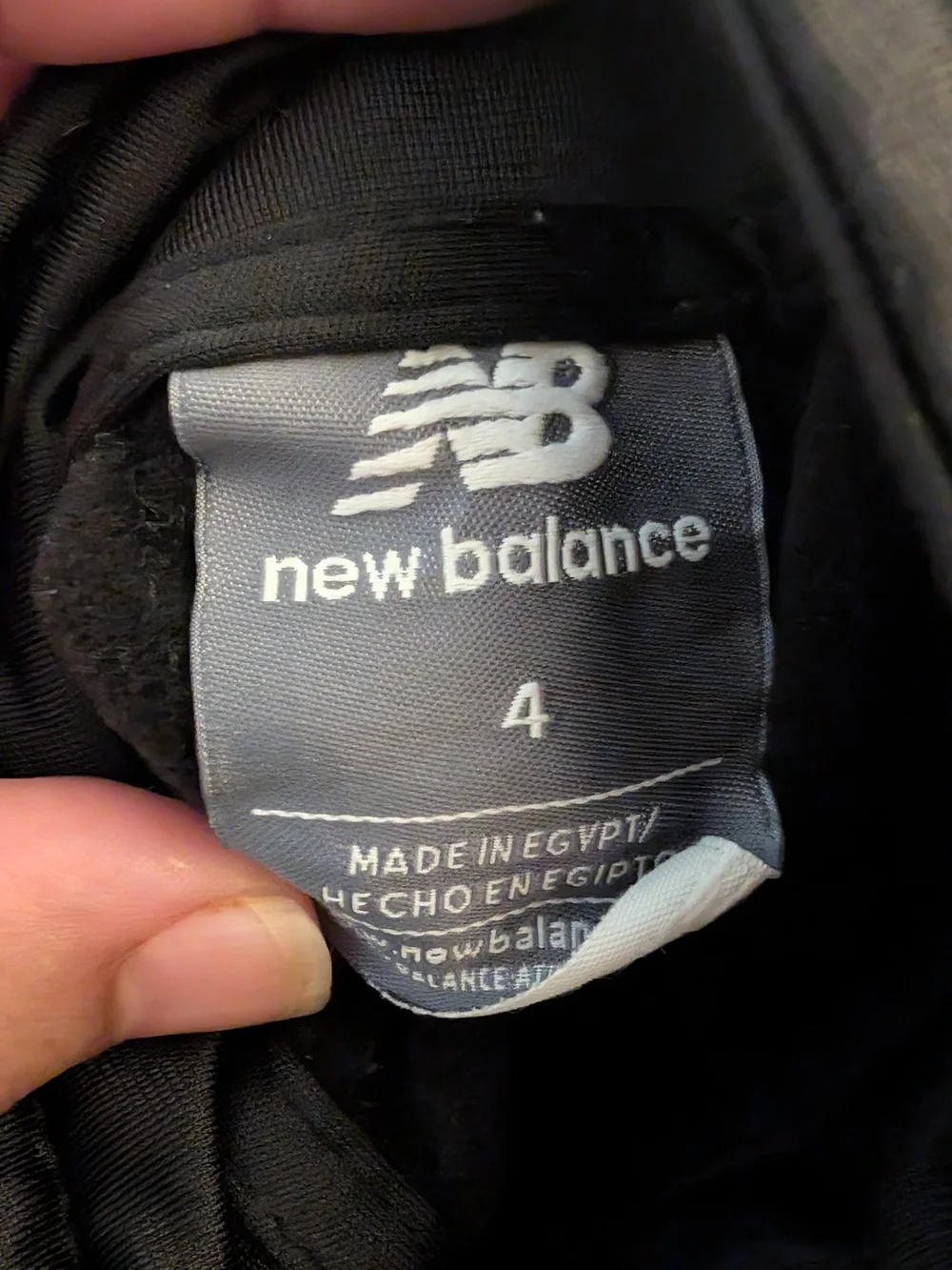 New Balance Black Jacket with Blue and White Stripes